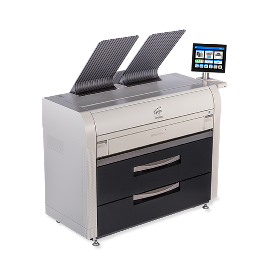 KIP 7574G 10D - 4 Roll BW Workgroup Print System with Top Stacking