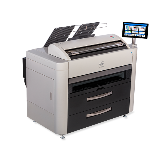 KIP 785C 4 Roll Multi-function Color System (12 BW/10 Color PPM) with Top Stacking & Optional Rear Stacking