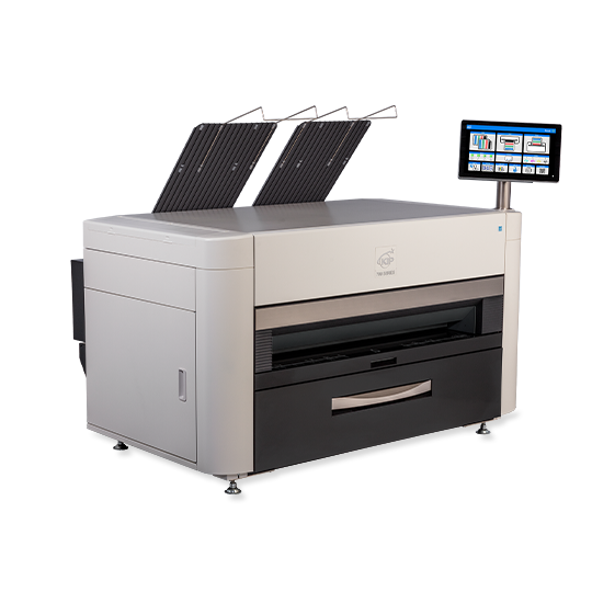 KIP 750C 2 Roll Color Print System (8D BW / 6D Color) with Top Stacking and Optional Rear Stacking