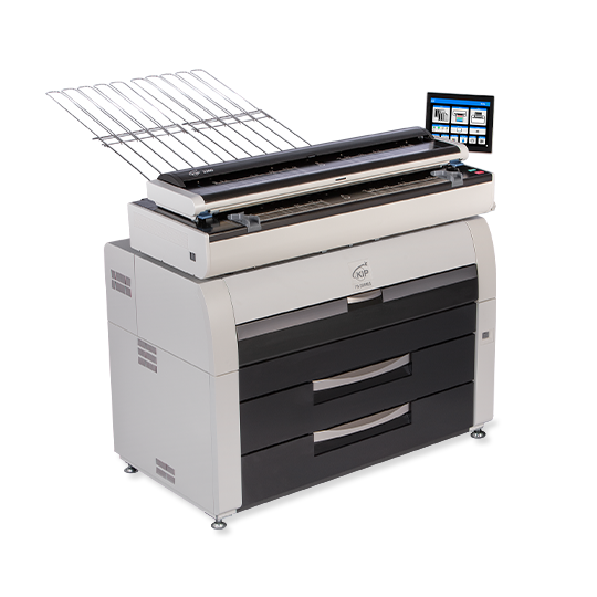 KIP 7994G 14D - 4 Roll BW Production System with CCD Color Scanner and Top Stacking