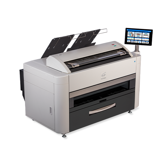 KIP 765C 2 Roll Multi-function Color System - (12 BW/10 Color PPM) with Top Stacking & Optional Rear Stacking